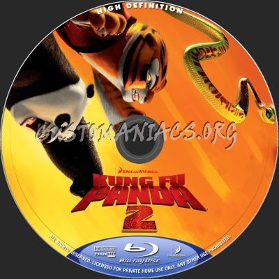 Kung Fu Panda 2 blu-ray label