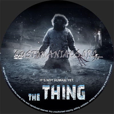 The Thing (2011) dvd label