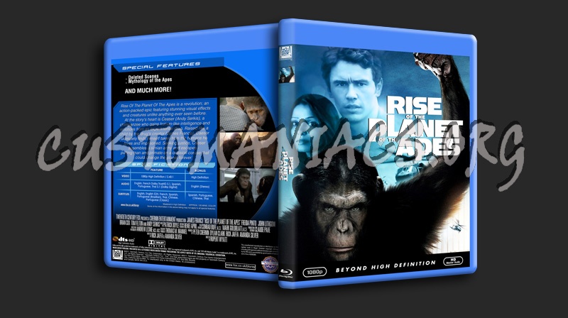 Rise of the Planet of the Apes blu-ray cover