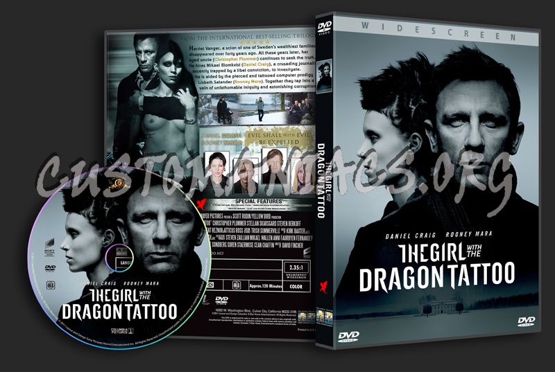 The Girl with the Dragon Tattoo dvd cover