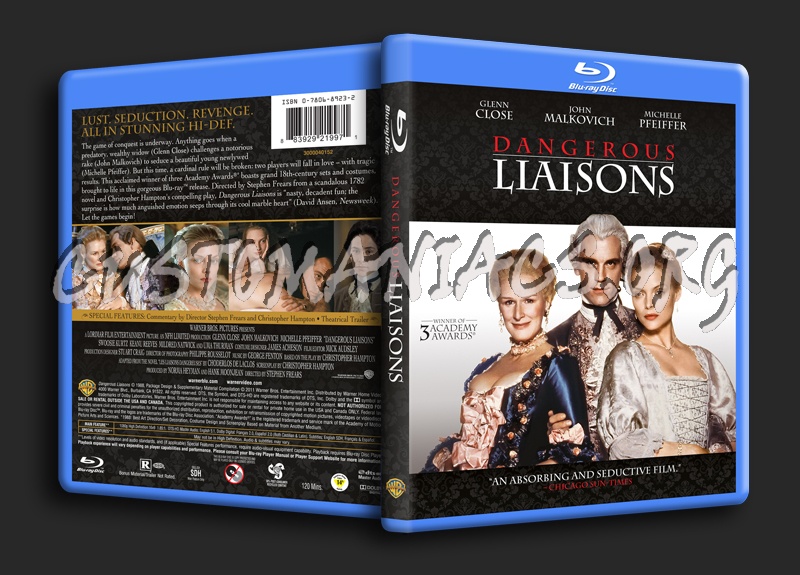 Dangerous Liaisons blu-ray cover