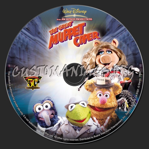 The Great Muppet Caper dvd label