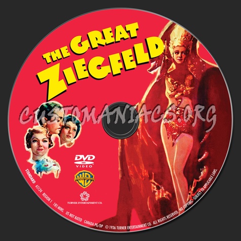 The Great Ziegfeld dvd label