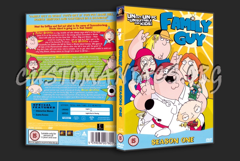 Family Guy Season 1 dvd cover