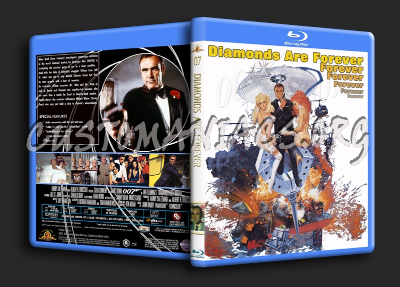 Diamonds Are Forever blu-ray cover