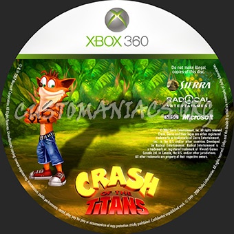 Crash of the titans dvd label DVD Covers Labels by