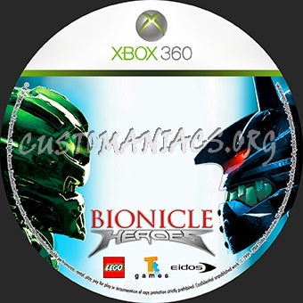Bionicle Heroes dvd label