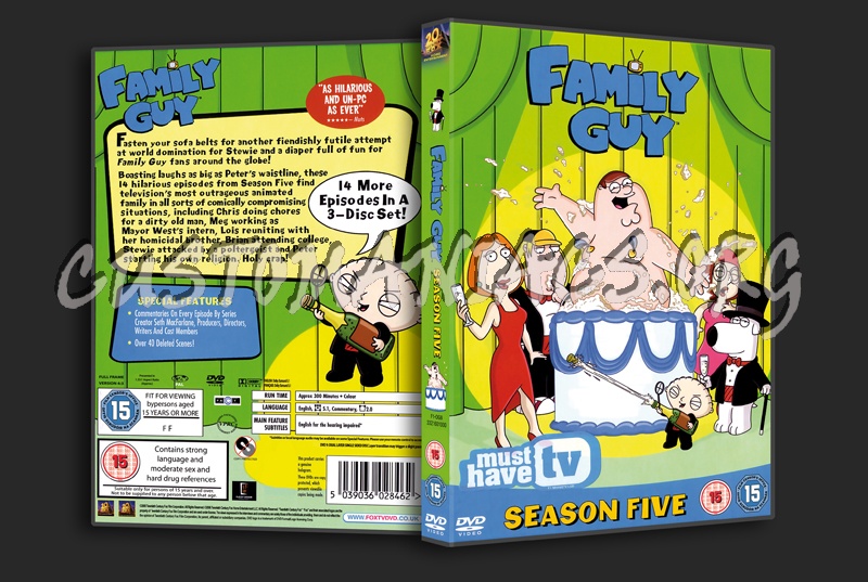 Family Guy Season 5 dvd cover