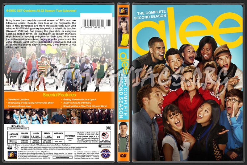 Glee Season 2 dvd cover