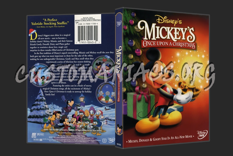 Mickeys Once Upon a Christmas dvd cover