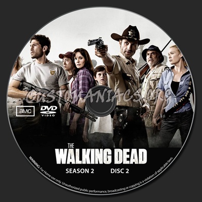 The Walking Dead Season 2 dvd label