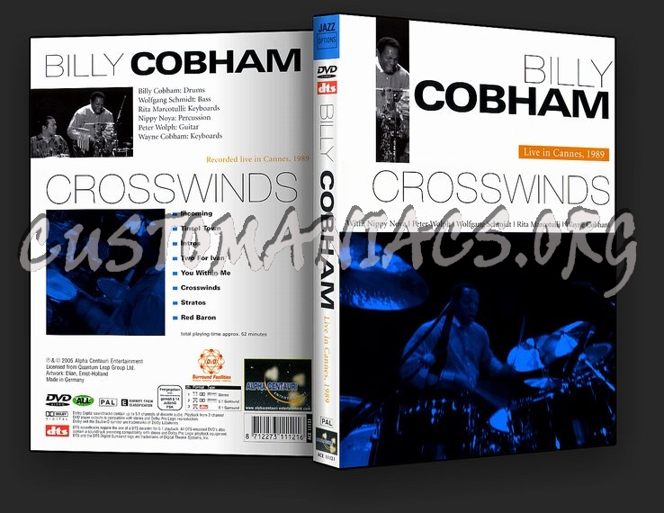 Billy Cobham - Crosswinds (Live In Cannes 1989) dvd cover