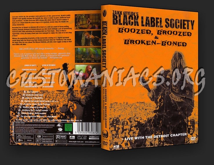 Black Label Society - Boozed, Broozed & Broken Boned dvd cover
