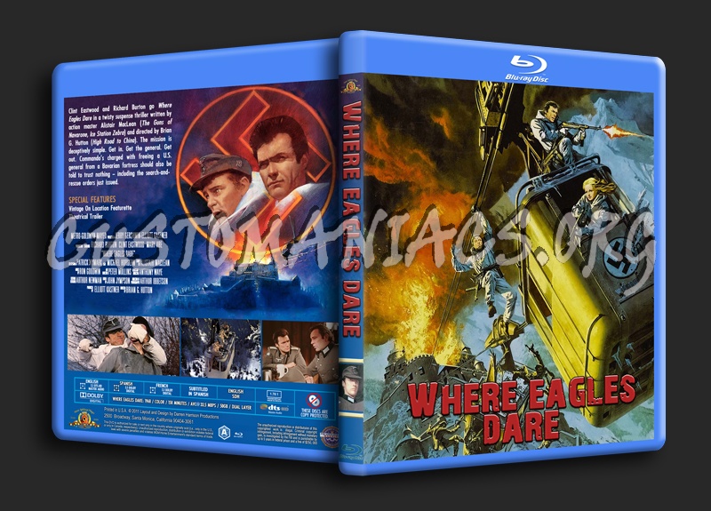 Where Eagles Dare blu-ray cover