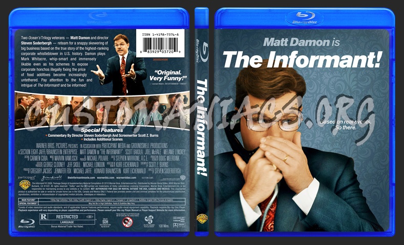 The Informant! blu-ray cover