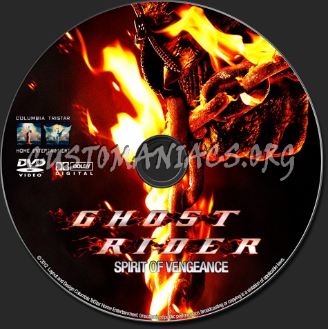 Ghost Rider 2: Spirit Of Vengeance dvd label