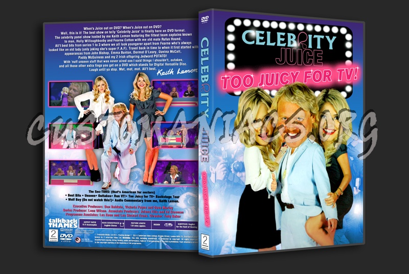 Celebrity Juice - Too Juicy for TV! dvd cover