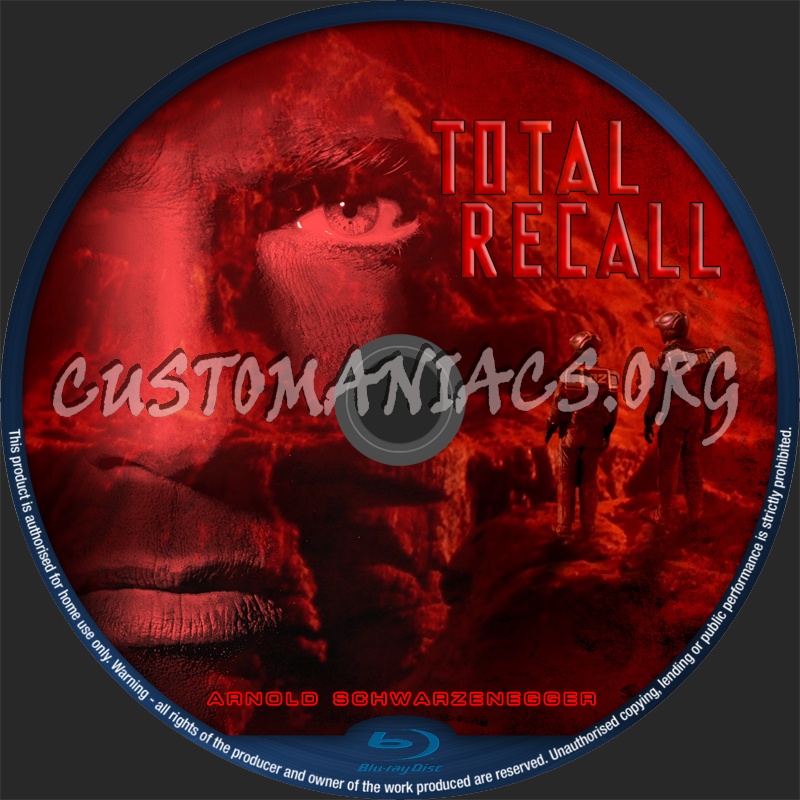 Total Recall blu-ray label