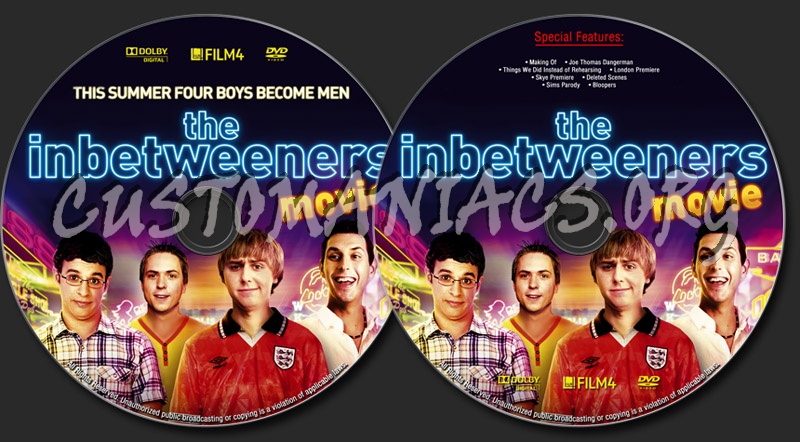 The Inbetweeners Movie dvd label