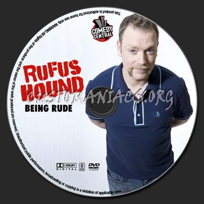 Rufus Hound Being Rude dvd label