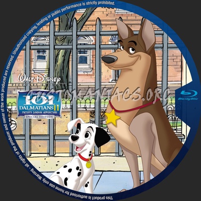 101 Dalmatians II Patch's London Adventure blu-ray label