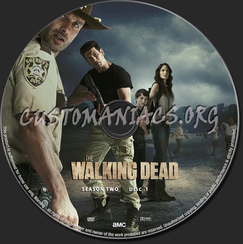 The Walking Dead Season 2 dvd label