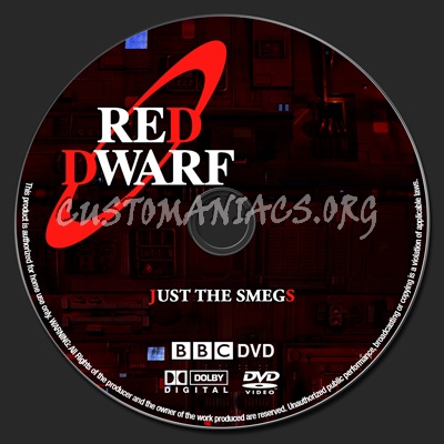 Red Dwarf Just The Smegs dvd label