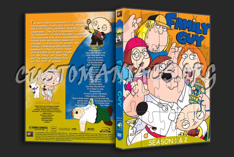 Family Guy - Season 1 & 2 dvd cover