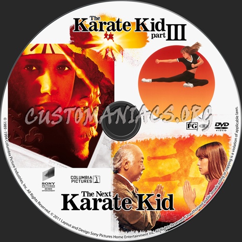Karate Kid 3 & 4 dvd label