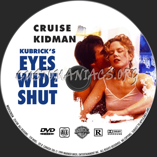 Eyes Wide Shut dvd label