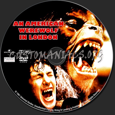 An American Werewolf In London dvd label