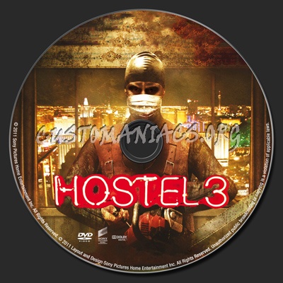 Hostel 3 dvd label