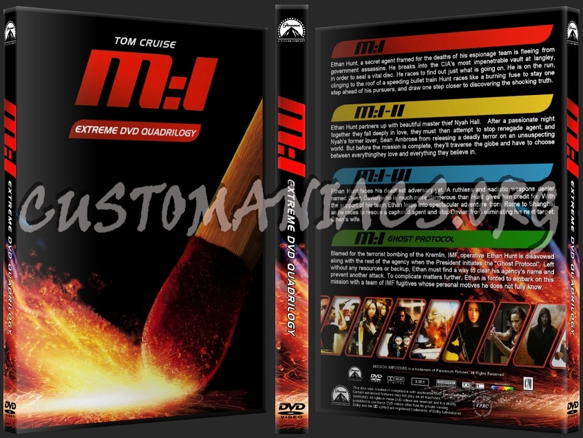 Mission Impossible Quadrilogy dvd cover