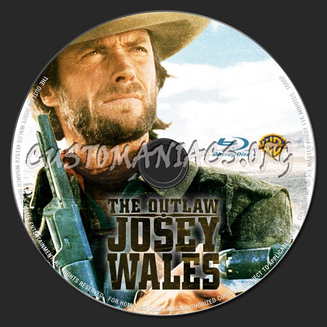 The Outlaw Josey Wales blu-ray label