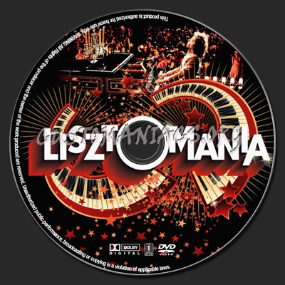 Lisztomania dvd label