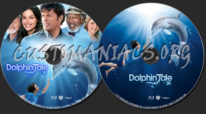 Dolphin Tale (3D) blu-ray label