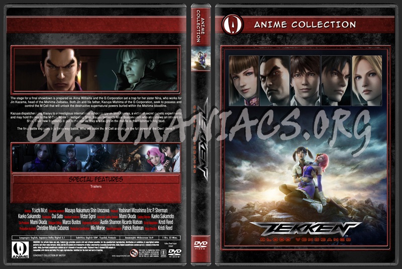 Anime Collection Tekken Blood Vengeance dvd cover