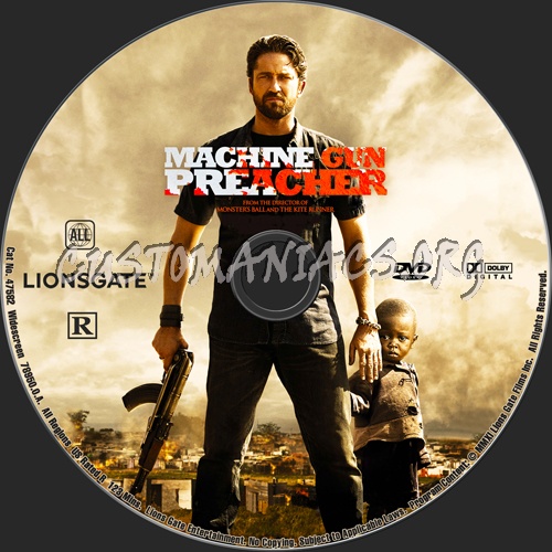 Machine Gun Preacher dvd label