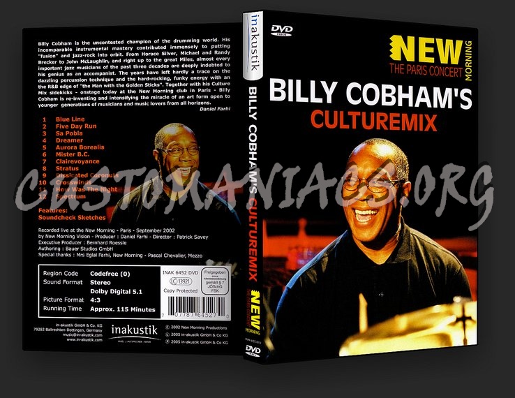 Billy Cobham - Culturemix dvd cover