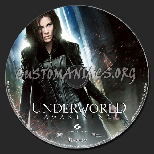 Underworld Awakening dvd label