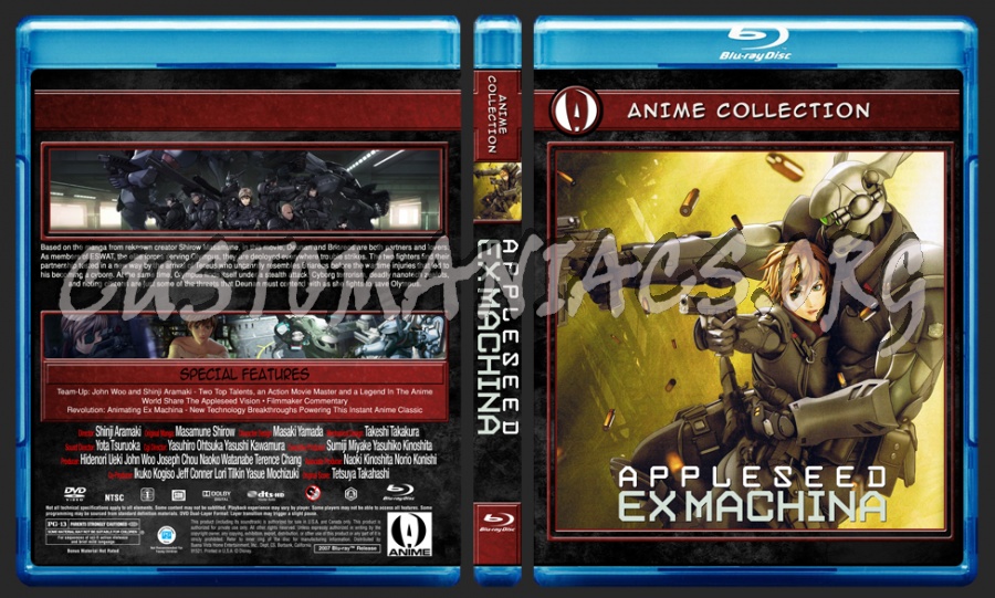 Anime Collection Appleseed Ex Machina blu-ray cover