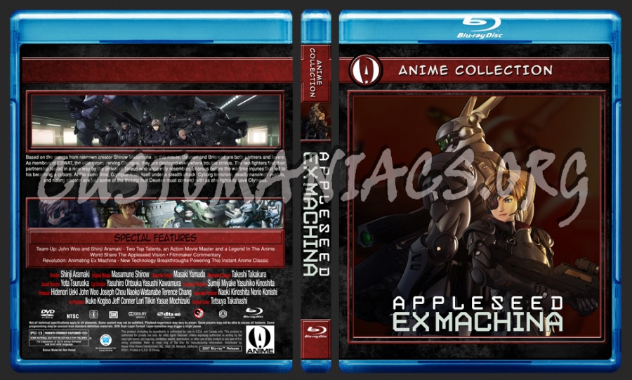 Anime Collection Appleseed Ex Machina blu-ray cover