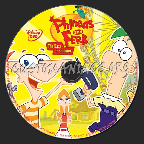 Phineas and Ferb: The Daze of Summer dvd label