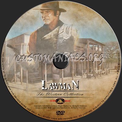 Lawman dvd label