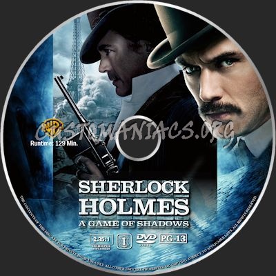 Sherlock  Holmes: A Game of Shadows dvd label