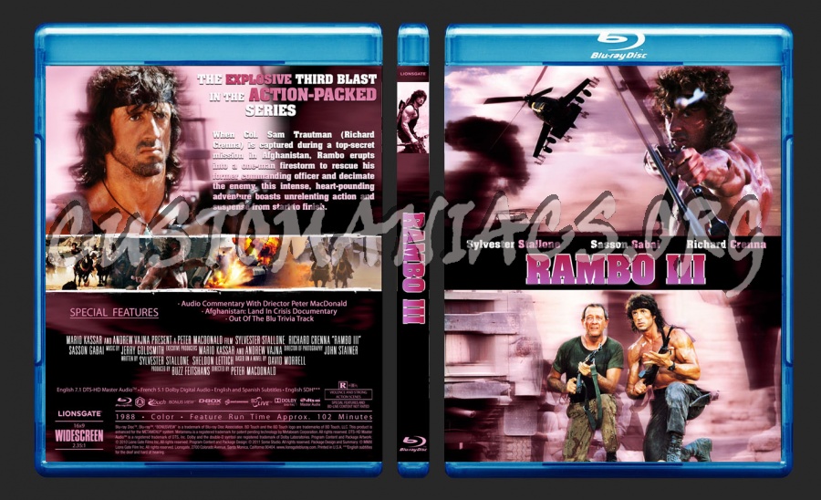 Rambo III blu-ray cover