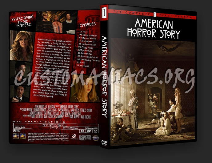 American Horror Story Season 1 dvd cover