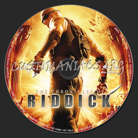 The Chronicles of Riddick blu-ray label
