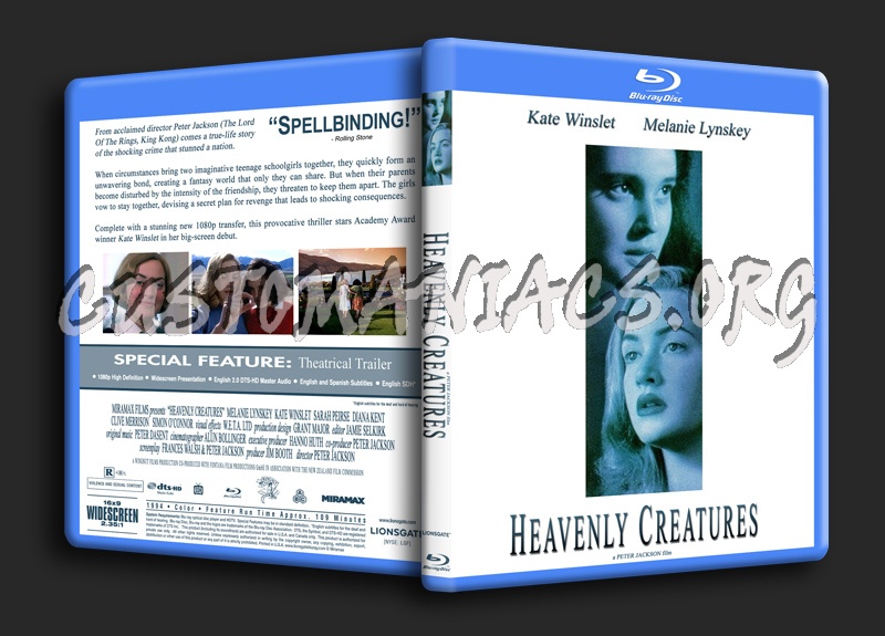 Heavenly Creatures blu-ray cover
