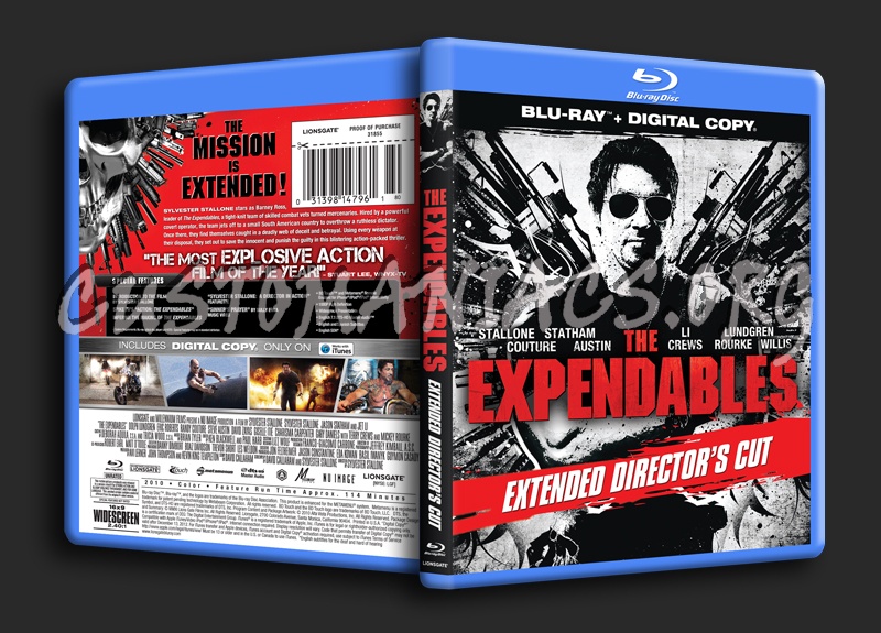 The Expendables blu-ray cover